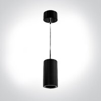 Cilinder Pendants-110 mm-kleur: zwart - GU10