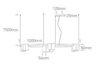 Ring Hanglamp 15x7Watt - GU10 - Zwart