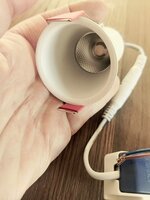 Downlight verdiept - 55mm - 5W - 3000K - met niet dimbare driver - Wit