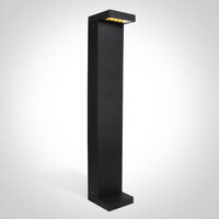Sokkel Aluminium Tuinlamp - IP65 - 3000K - 70 cm - Zwart