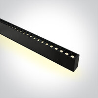 Lineair LED profiel - up/downlight - 130cm - 3000-4000-5000K - UGR17 - zwart