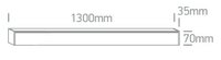 Lineair LED profiel - up/downlight - 130cm - 3000-4000-5000K - UGR17 - Wit