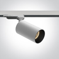 GU10 - 3-fase railspot -met 2 reflectoren - Wit