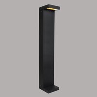 Sokkel Aluminium Tuinverlichting - IP65 - 3000K - 70 cm - Zwart