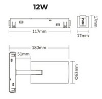 12W RGB+WW | Magnetisch Spotlight | Zigbee 3.0+RF 2.4GHz