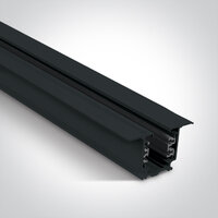 Rail 3 fase - inbouw - 16A - 3 meter - kleur Zwart