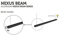 Nexus Beam linear | Maatwerk Beamlampen | 1000-3000 mm | diverse kleuren