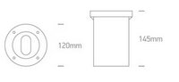 Zigbee Grondspot roestvast staal - IP67 - waterdicht - LED RGBWW-Rond