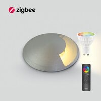 Zigbee Grondspot Aluminium - IP67 - IK10 - waterdicht - LED RGBWW-Rond