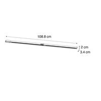 LEWA Rail 1 fase | 2x 50cm | kleur zwart | met toebehoren