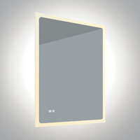LED spiegel- rechthoek 80x60 cm - IP44 - dimbaar - met ontwaseming