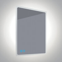 LED spiegel- rechthoek 80x60 cm - IP44 - dimbaar - met ontwaseming