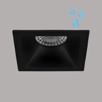 FENNA badkamer inbouwspot vierkant - IP65 KIT - GU10 - ZWART