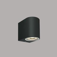 Wand spot downlight - IP65 - 7W - GU10 - Zwart - kunststof