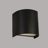 Decoratieve kunststof wandlamp - IP65 - IK06 - waterdicht - GU10-Zwart