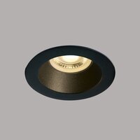Inbouwspot behuizing rond - IP20  50W  GU10 - Zwart - Reflector Zwart