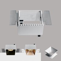 Trimless spot behuizing - Aluminium - GU10 - IP20 - vierkant - reflector na keuze