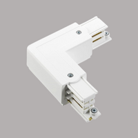 PRX bocht 90&deg;- LINKS - 3F rail - Wit