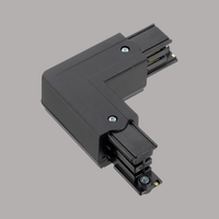 PRX bocht 90&deg;- RECHTS - 3F - rail - Zwart