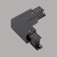 PRX bocht 90&deg;- LINKS - 3F rail - Zwart