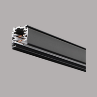 PRX 3f-rail afdekstrip - 2meter - Zwart