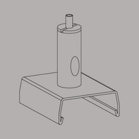 PRX 3-Fase Rail beugel en snelspanner zwart (excl. Staalkabel)