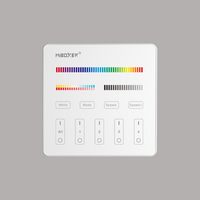 Miboxer 4-zone RGBWW afstandsbediening paneel touch op batterij