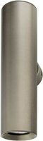Parteo Wandlamp Up &amp; Down Rond &Oslash;66x254 mm &ndash; Brons (RAL7048) &ndash; Inclusief GU10 Fitting