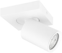 Opbouwarmatuur ES 1-lichts kantelbaar &Oslash;55 wit RAL9003 - incl. GU10 Fitting