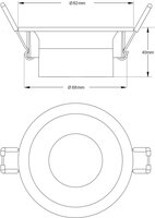Inbouwspot Como - IP55 - incl. GU10 fitting