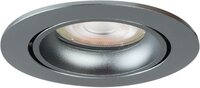 LEWA - inbouwspot VLAK met bladveren - rond - instelbaar - IP20 - GU10 - Gun Metal