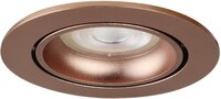 LEWA - inbouwspot VLAK met bladveren - rond - instelbaar - IP20 - GU10 - Ros&eacute;-Goud