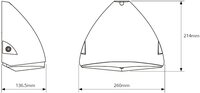 LED Gevelarmatuur Mini Squalo IP65 7-12W 3000/4000K 900-1650lm Antraciet