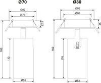 LED semi-inbouwspot 12W &ndash; 3CCT &ndash; CRI95 &ndash; Fase dimbaar