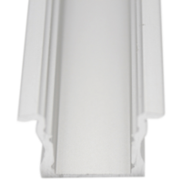 Ledstrip profiel inbouw Hoog model - compleet inclusief afdekkap - 1 meter - 15 mm hoog