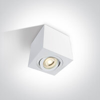 Plafond spot opbouw vierkant - IP20 10W GU10 - Wit