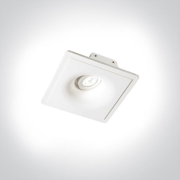 Zephyr fi d20 -Trimless spot - 204x204mm - GU10 - IP20 - Instelbaar - Wit