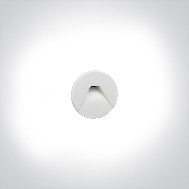 Inbouw armatuur - 3 Watt - IP20 - complete set-Wit-rond