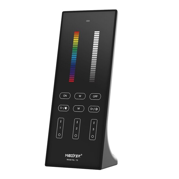 Miboxer 4-zone Touch - staande afstandsbediening RGB+WW-Zwart