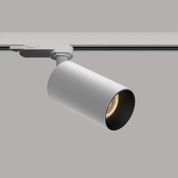 GU10 - 3-fase railspot -met 2 reflectoren - Wit