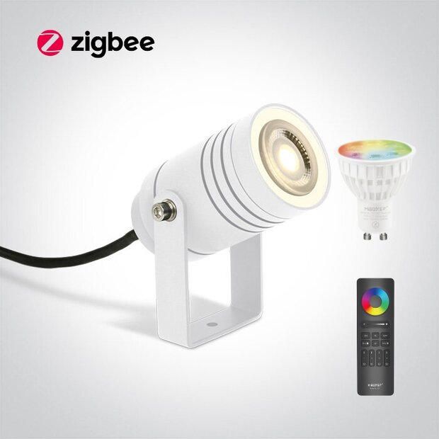 Zigbee Tuin spot - IP65 - 50W - LED RGBWW - Wit
