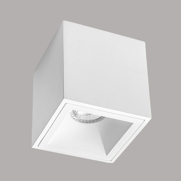 Opbouwspot LISA - vast - wit - incl. reflector en GU10 fitting