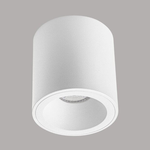 Opbouwspot SILVA - vast - rond - wit - incl. reflector en GU10 fitting