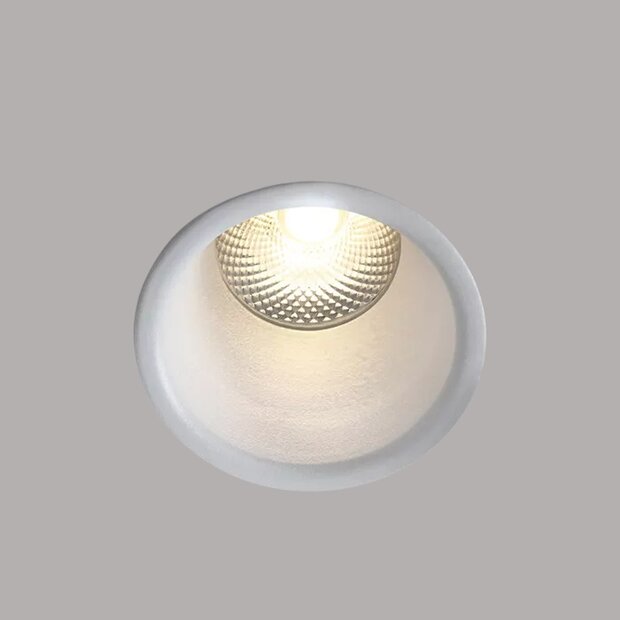 Downlight verdiept - &oslash;55mm - 5W - 3000K - vast - met niet dimbare driver - Wit
