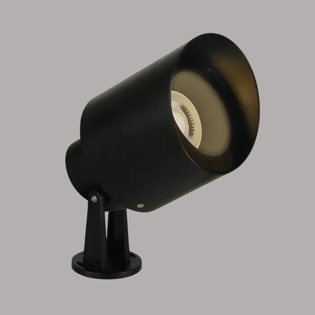 Outdoor kunststof tuinlamp - IP65 - IK06 - GU10-Zwart