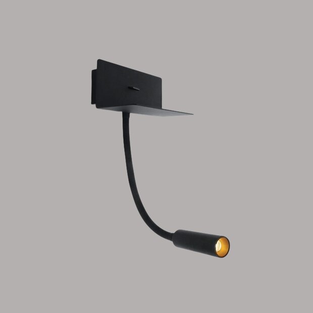 Bed wand lamp - COB led - USB aansluiting - compleet met driver