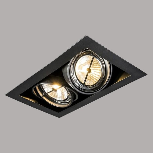 Dubbele LED spot verstelbaar