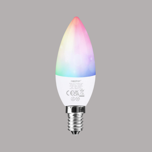 Miboxer Wifi led Kaarslamp RGBWW 4 Watt E14 fitting 