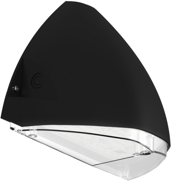 LED Gevelarmatuur Mini Squalo IP65 7-12W 3000/4000K 900-1650lm Zwart