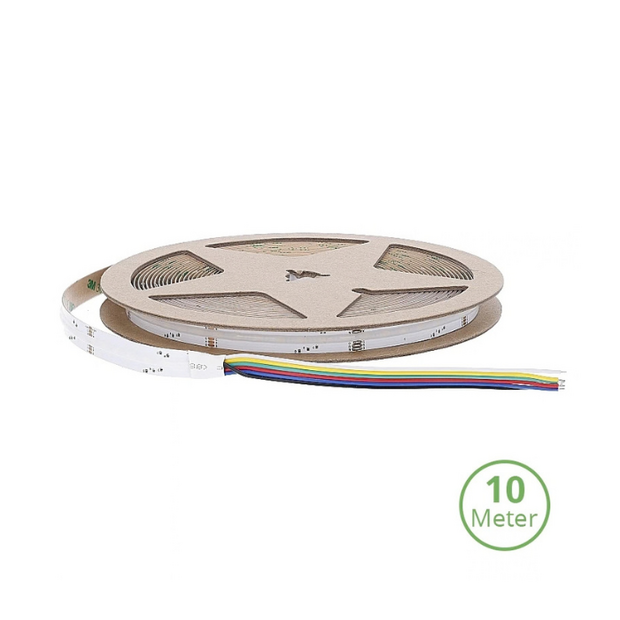 COB LED‑strip RGB+WW 24V IP65 &ndash; 10M &ndash; 660 LED's/m